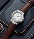 CASIRUI Executive Silver Edition – Luxury Weighted Quartz Watch with Brown Leather Strap