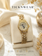 Bee Sister-Luxury Gold Crystal-Studded Ladies Watch