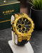 X-GEAR Gold & Black Sports Watch – Bold & Rugged Style