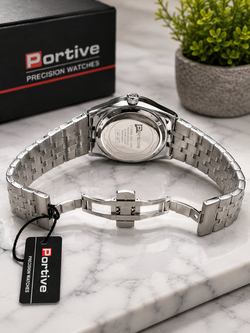 Portive Classic Gold-Tone Chronograph Watch